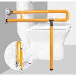 Barres d'appui pour personnes handicap�es, barre de toilette pliable de 75 cm, bras relevables avec poign�e ...