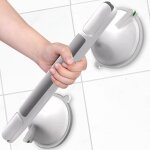 Barre d'appui wc poigne douche avec ventouse barre d'appui murale pour salle de bain / wc poigne de ...