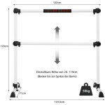 Barre de ballet r�glable, portable avec pieds antid�rapants