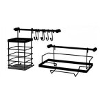 Barre de cuisine 10 pices metlex mx - 4540 noir