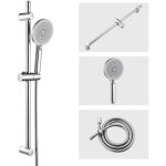 Barre de douche avec douchette � main avec 4 jets supprt de pomme et tuyau flexible ensemble de douche ...
