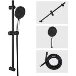 Barre de douche avec douchette � main avec 4 jets supprt de pomme et tuyau flexible ensemble de douche ...
