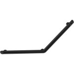 Barre de maintien coude 135 be - line - delabie - aluminium noir mat - 400x400mm