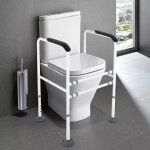 Barre de maintien pour les toilettes cadre de toilettes ajustable antid�rapant poign�e de maintien pour ...