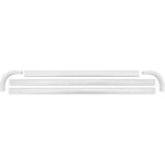 Barre  rideau d'angle era wenko tringle d'angle pour rideau de douche, installation en u ou en l, patins ...