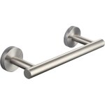Barre serviette salle de bain 23 cm en acier inoxydable porte serviette murale nickel bross� z - v - ...