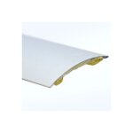 Barre de seuil de porte romus adhsif 93 cm - couvre joint - alu incolore - demi bomb