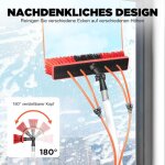 Barre t�lescopique conduisant l'eau, nettoyeur de vitres avec manche t�lescopique, barre t�lescopique ...