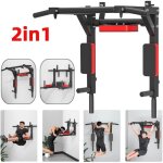 Barre de traction 2 en 1 appareil fitness � domicile barres de traction et stations � dips 2 en 1 musculation ...