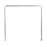 Msv - barre tringle pour rideau de douche d'angle modulable à fixer 80x80x80cm inox Msv - barre tringle pour rideau de douche d'angle modulable à fixer 80x80x80cm inox