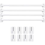 Barres de vitrage extensible tringle rideau sans percage pour fenetre pvc pour de tringle � rideau adh�sive ...