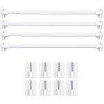 Barres de vitrage extensible tringle rideau sans percage pour fenetre pvc pour de tringle  rideau adhsive ...