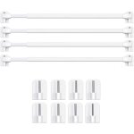 Barres de vitrage extensible tringle rideau sans percage pour fenetre pvc pour de tringle � rideau adh�sive ...