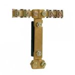 Barrette de coupure �quipotentielle cuivre 110x125x25mm pour fil circuit terre principal � 6mm � 12mm ...
