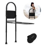Barrière de lit adulte, barre d'appui pour lit anti - chutes, poche amovible, hauteur réglable (80 - ... Barrière de lit adulte, barre d'appui pour lit anti - chutes, poche amovible, hauteur réglable (80 - ...