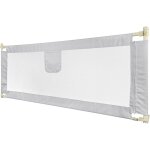 Barrière de lit pour bébés enfants et adults 1. 75m barriere de lit anti - chute gris clair Barrière de lit pour bébés enfants et adults 1. 75m barriere de lit anti - chute gris clair