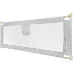 Barrière de lit pour bébés enfants et adults 1. 95m barriere de lit anti - chute gris clair Barrière de lit pour bébés enfants et adults 1. 95m barriere de lit anti - chute gris clair