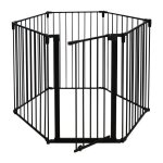 Nordlinger - barriere pare - feu de chemine ou poele a bois 6 pans - 360 cm - noir pro