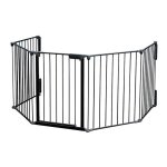 Le poisson qui jardine - barrire de protection pour poles  bois et chemines. ouverture gauche - noir ...