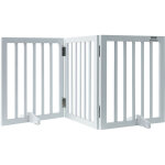 Barriere de securite pour chiens 153x61 cm, barriere deescalier autoportant et pliable, 3 panneaux, clotures ...