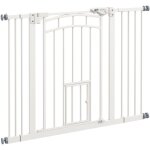 Barrire de scurit pour chien avec chatire, auto - fermeture, sans perage, 74 - 100 cm