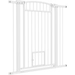Barrire de scurite chien extensible l. 76 - 104 cm double verrouillage montage pression ou perage ...