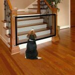 Barrière de sécurité pour chiens - barrière rétractable et pliable pour escaliers - convient également ... Barrière de sécurité pour chiens - barrière rétractable et pliable pour escaliers - convient également ...
