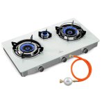 Klarstein - barzona plaque de cuisson gaz, 3 brûleurs, 8, 45kw, acier inox & verre, allumage piézo, sécurité ... Klarstein - barzona plaque de cuisson gaz, 3 brûleurs, 8, 45kw, acier inox & verre, allumage piézo, sécurité ...
