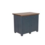 Decoration d ? autrefois - buffet bas 2 portes 2 tiroirs - bois - bleu - interior's