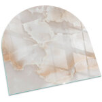 Base d�corative plaque carr�e de protection avec impression sous chemin�e pour salon motif pierre naturelle ...