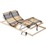 Sommier  lattes marron 80 x 190 cm bois de htre massif vidaxl