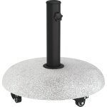 Vidaxl - pied de parasol gris clair, noir 45 x 45 x 40 cm béton, métal Vidaxl - pied de parasol gris clair, noir 45 x 45 x 40 cm béton, métal