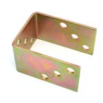 Base support poteau en u 150mm 4mm vissé / galvanisé / fixé Base support poteau en u 150mm 4mm vissé / galvanisé / fixé