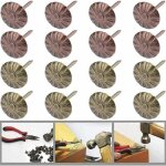 Basetbl - 100 pi�ces clous de tapissier clous d'ameublement pour meubles d'ameublement vintage punaises ...
