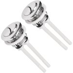Lot de 2 boutons pression universels pour réservoir d'eau de wc - 38 mm - double chasse d'eau - bouton ... Lot de 2 boutons pression universels pour réservoir d'eau de wc - 38 mm - double chasse d'eau - bouton ...