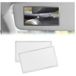 Basetbl - lot de 2 miroir de courtoisie de pare - soleil miroir de maquillage de voiture miroir pour ...