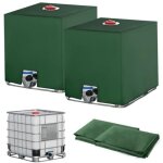 Basetbl - 2pc pour cuve ibc 1000l, recuperateur d eau de pluie, anti - uv anti - reservoir d'eau, 1000l, ...