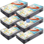 Basetbl - 3 pcs sac de rangement sous lit, 75l grande capacit� sac � v�tements pliable housse de rangement ...