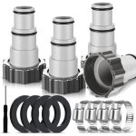Lot de 4 adaptateurs de piscine a pour piscines intex, adaptateur de tuyau de piscine a 32 - 38 mm, kit ... Lot de 4 adaptateurs de piscine a pour piscines intex, adaptateur de tuyau de piscine a 32 - 38 mm, kit ...