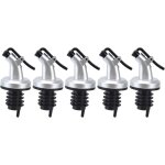 Basetbl - lot de 5 bouchons anti - fuite pour bouteille d'huile, de vinaigre de vin, pour cuisine, restaurant ... Basetbl - lot de 5 bouchons anti - fuite pour bouteille d'huile, de vinaigre de vin, pour cuisine, restaurant ...