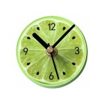 Lauwexe - aimant réfrigérateur magnet frigo horloge murale rond motif citron vert Lauwexe - aimant réfrigérateur magnet frigo horloge murale rond motif citron vert