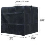 Basetbl - b�che r�servoir d'eau ibc 1000 l couverture container citerne eau pluie avec fermeture �clair ...