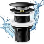 Basetbl - bonde de lavabo sans trop plein, bonde de vidange lavabo, bonde de salle de bain pop - up, ... Basetbl - bonde de lavabo sans trop plein, bonde de vidange lavabo, bonde de salle de bain pop - up, ...