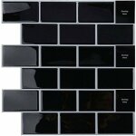 Basetbl - credence adh�sif pour cuisine salle de bain, faux carrelage adh�sif mur blanc credence cuisine ...