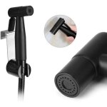 Basetbl - douchette wc kit hygi�nique - acier inoxydable - noir - �conomie d'eau