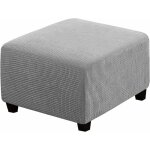 Housses extensibles, housses de protection carres en tissu lasthanne pour tabouret de rangement, repose ...