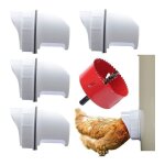 Mangeoire poules plastique mangeoire poules automatique, 4 ports diy mangeoire  poulet kit [anti - gaspillage ...