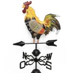 Métal girouette coq forme girouette jardin clôtures pieu cour toits girouette décor coloré ornement Métal girouette coq forme girouette jardin clôtures pieu cour toits girouette décor coloré ornement