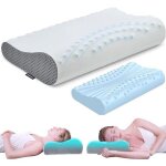 Oreiller cervical ergonomique en mousse à mémoire de forme - lavable - sommeil profond 60 x 30 x 11cm ... Oreiller cervical ergonomique en mousse à mémoire de forme - lavable - sommeil profond 60 x 30 x 11cm ...