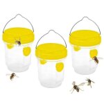 Piege frelon asiatique, piege a guepes et frelons exterieur  suspendre, kit piege a frelon pour bouteille ...